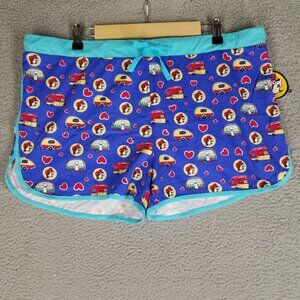 NEW Buc-ee's Pajama Sleep Shorts Women's 3XL Happy Camper Beaver Lounge Comfort
